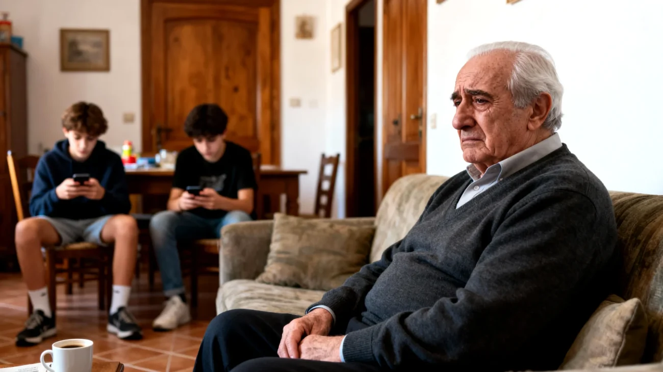 Il nonno fatica a instaurare un dialogo affettivo profondo con i nipoti adolescenti, che appaiono distanti e poco inclini a condividere emozioni e vissuti personali"