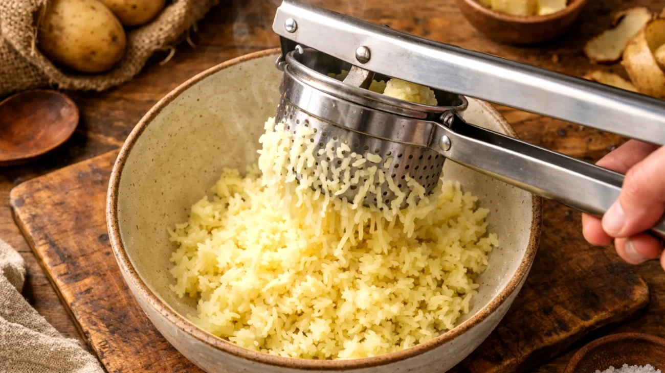 Come usare correttamente lo schiacciapatate per ottenere purè perfetti e cremosi senza grumi, evitando gli errori più comuni che rovinano la consistenza"